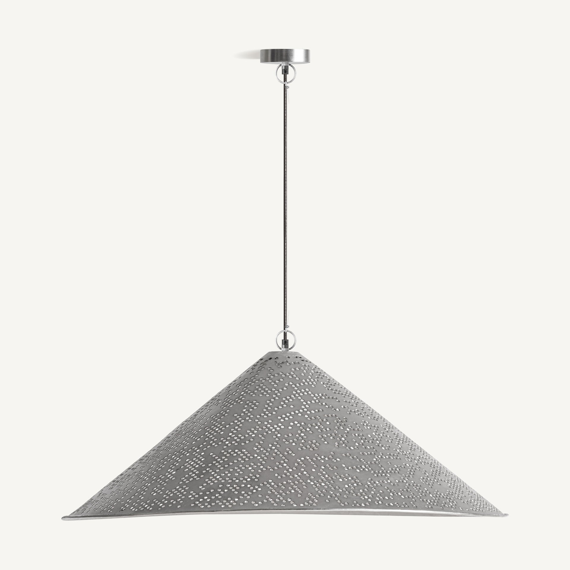 Jacquard Steel Ceiling Lamp - 37cm - Maison Rêves UK