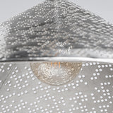Jacquard Steel Ceiling Lamp - 37cm - Maison Rêves UK