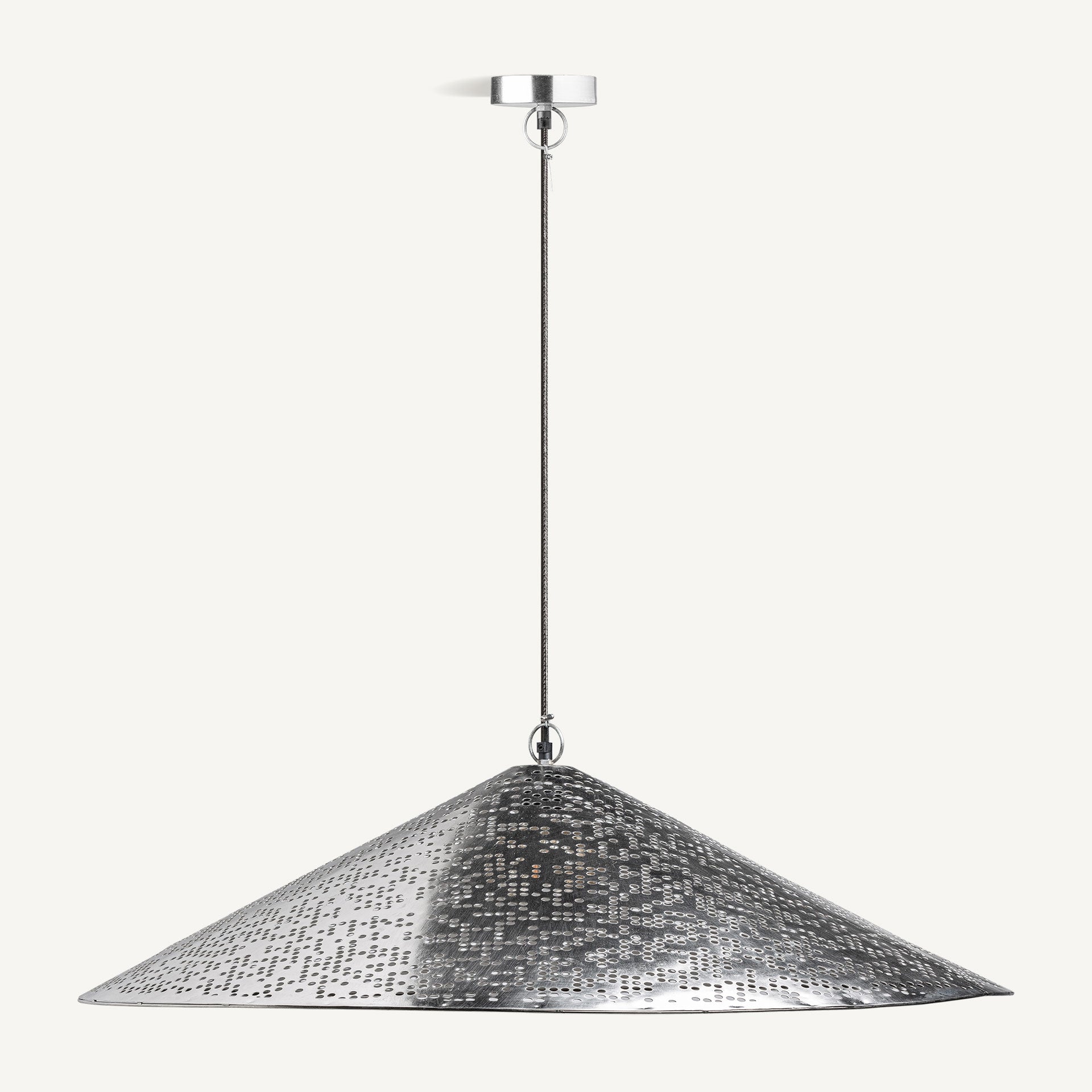 Jacquard Steel Ceiling Lamp - 28cm - Maison Rêves UK