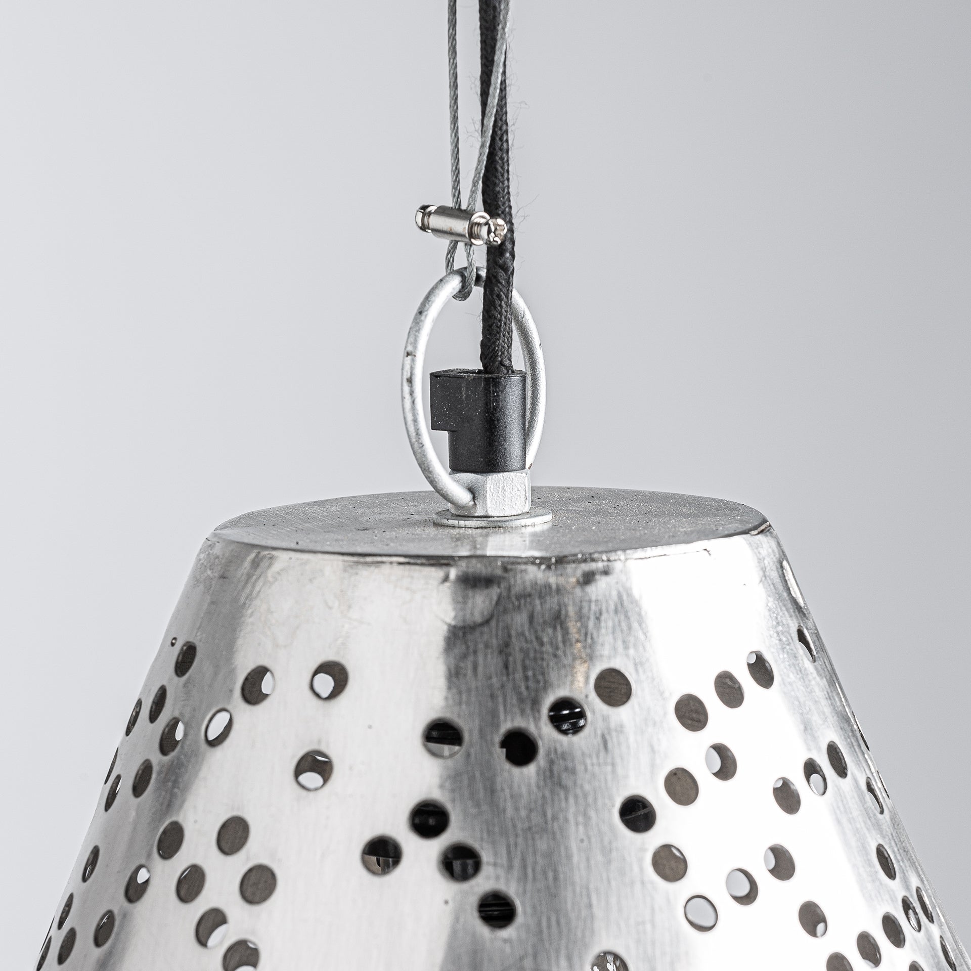 Jacquard Steel Ceiling Lamp - 28cm - Maison Rêves UK