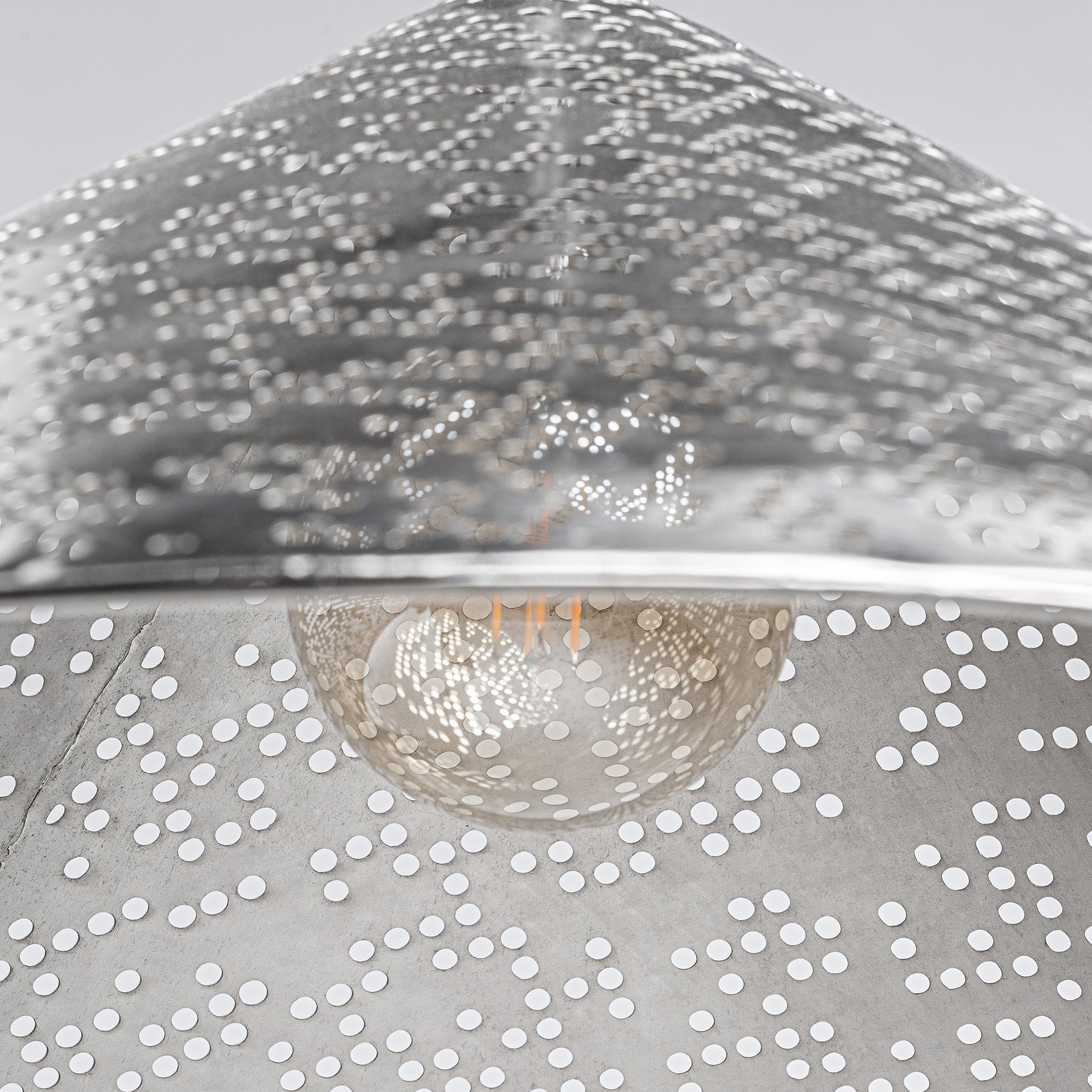 Jacquard Steel Ceiling Lamp - 28cm - Maison Rêves UK