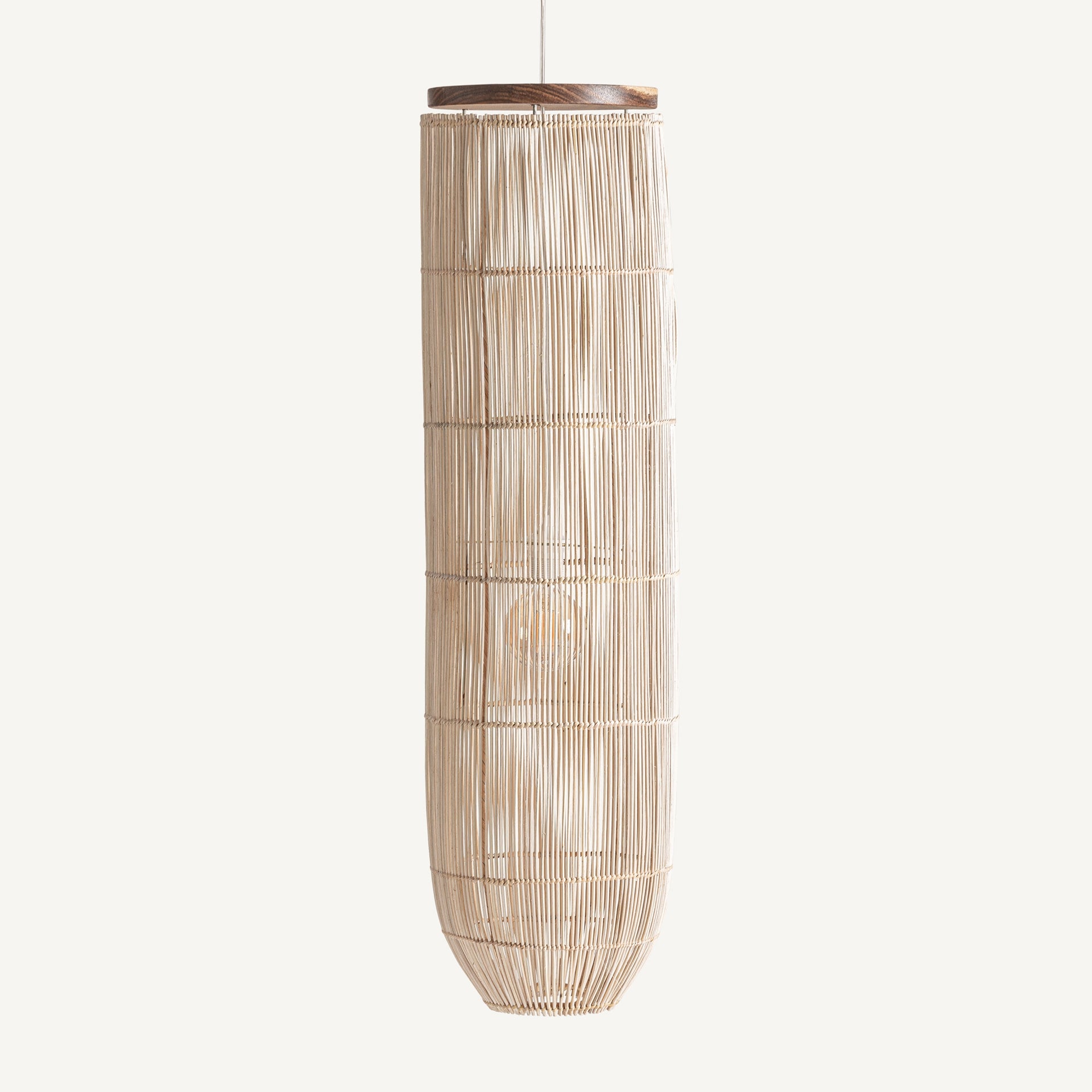Kusse Rattan Ceiling Lamp - 105cm - Maison Rêves UK