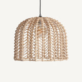 Plissé Rattan Ceiling Lamp - Maison Rêves UK