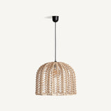 Plissé Rattan Ceiling Lamp - Maison Rêves UK