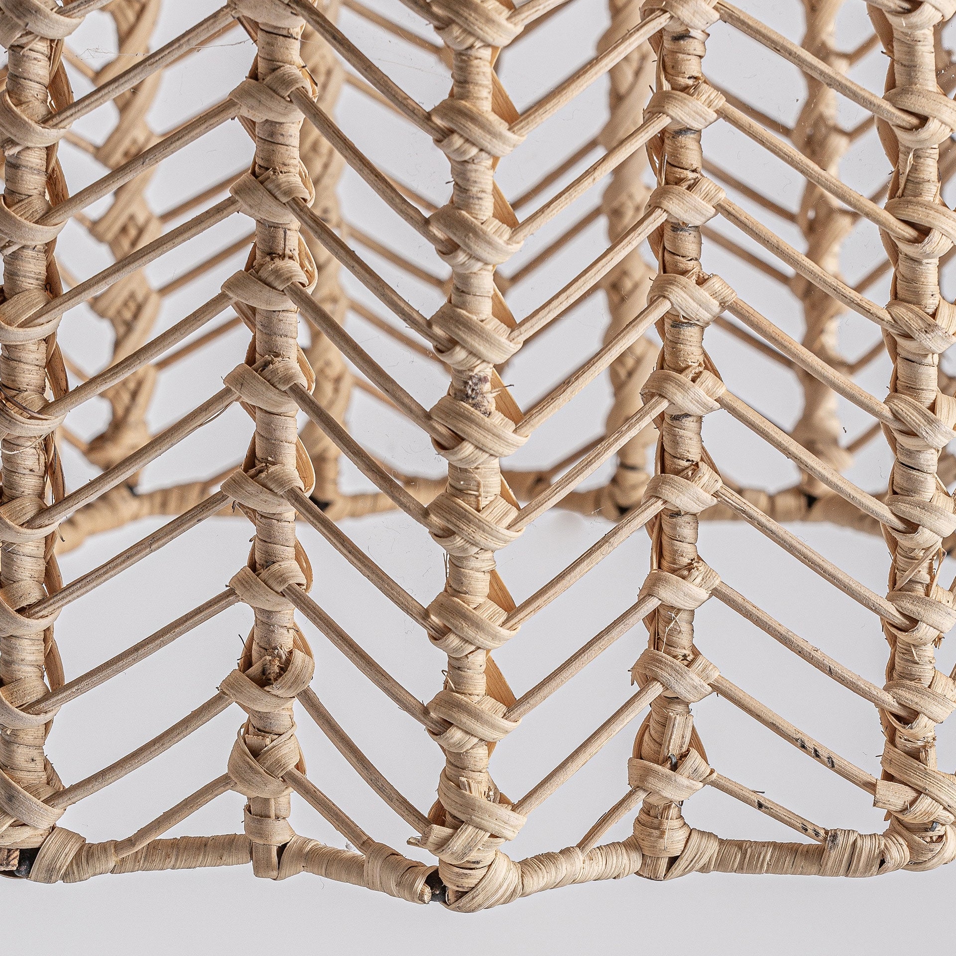 Plissé Rattan Ceiling Lamp - Maison Rêves UK