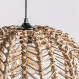 Plissé Rattan Ceiling Lamp - Maison Rêves UK