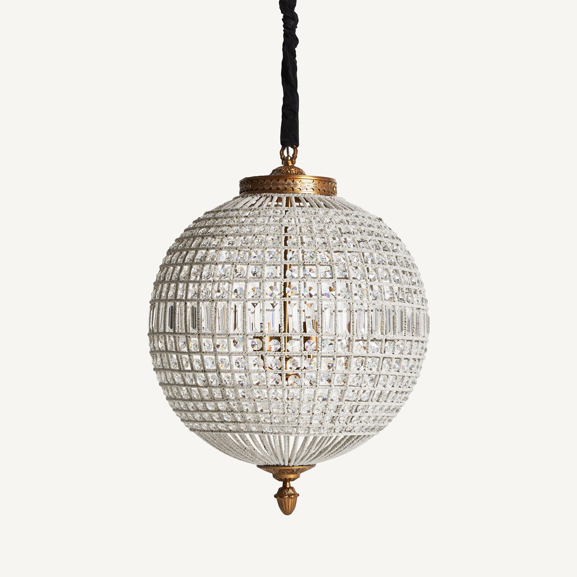 Pluwig Brass Ceiling Lamp - 86cm - Maison Rêves UK