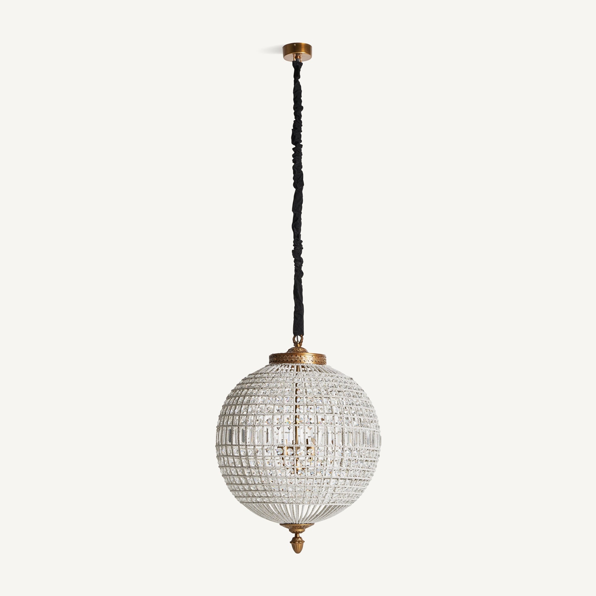 Pluwig Brass Ceiling Lamp - 86cm - Maison Rêves UK
