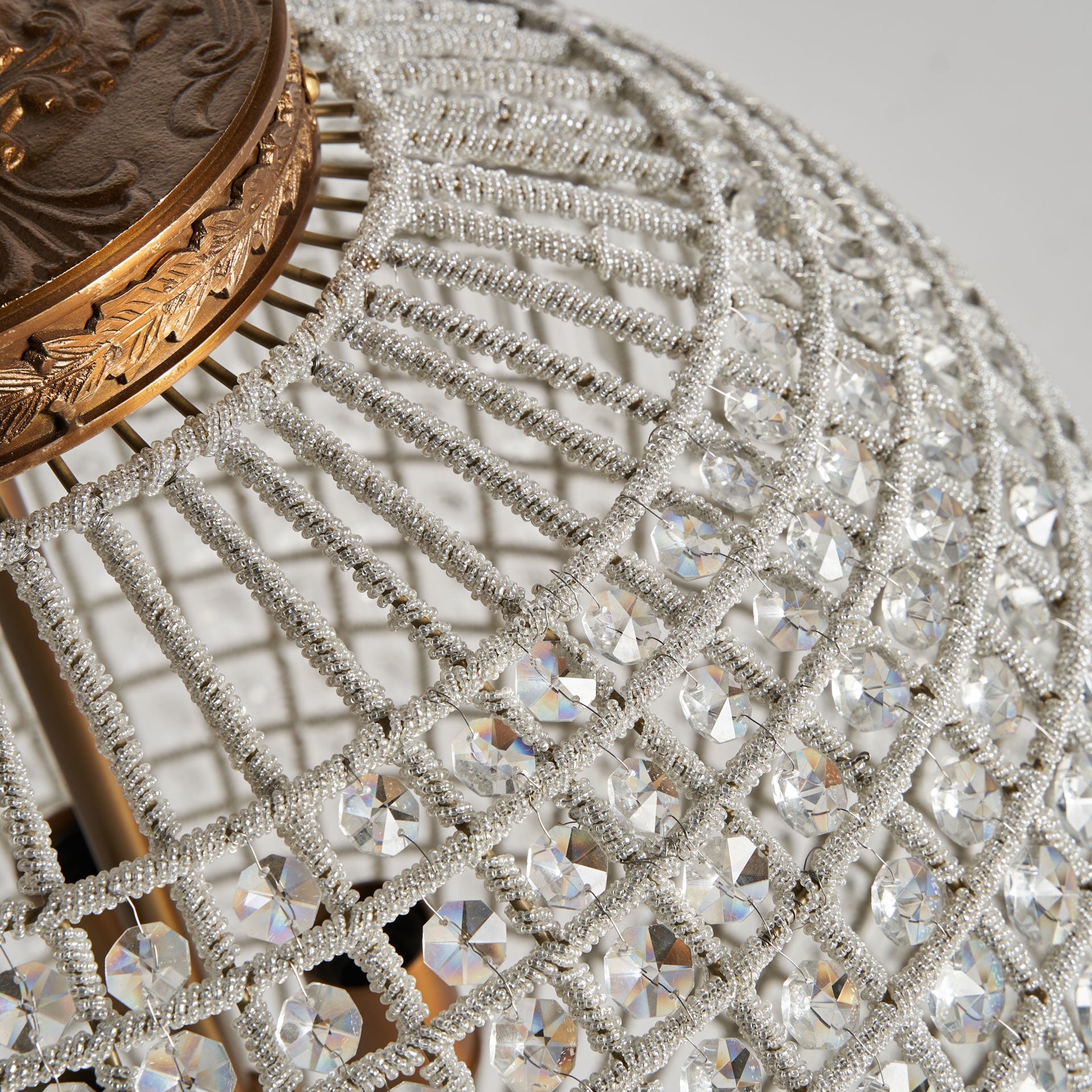 Pluwig Brass Ceiling Lamp - 86cm - Maison Rêves UK