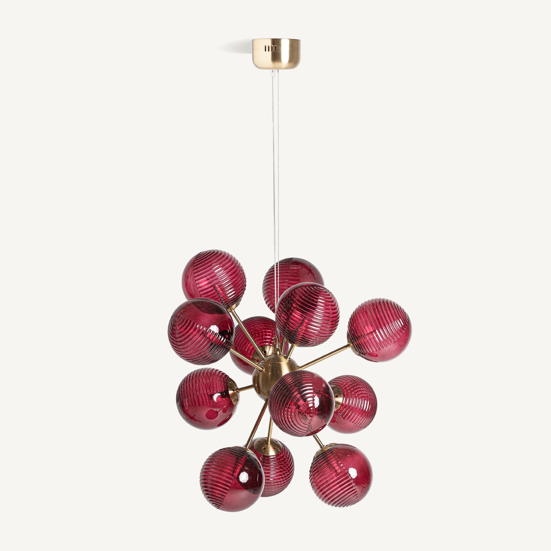 Rubra Glass Ceiling Lamp - Maison Rêves UK