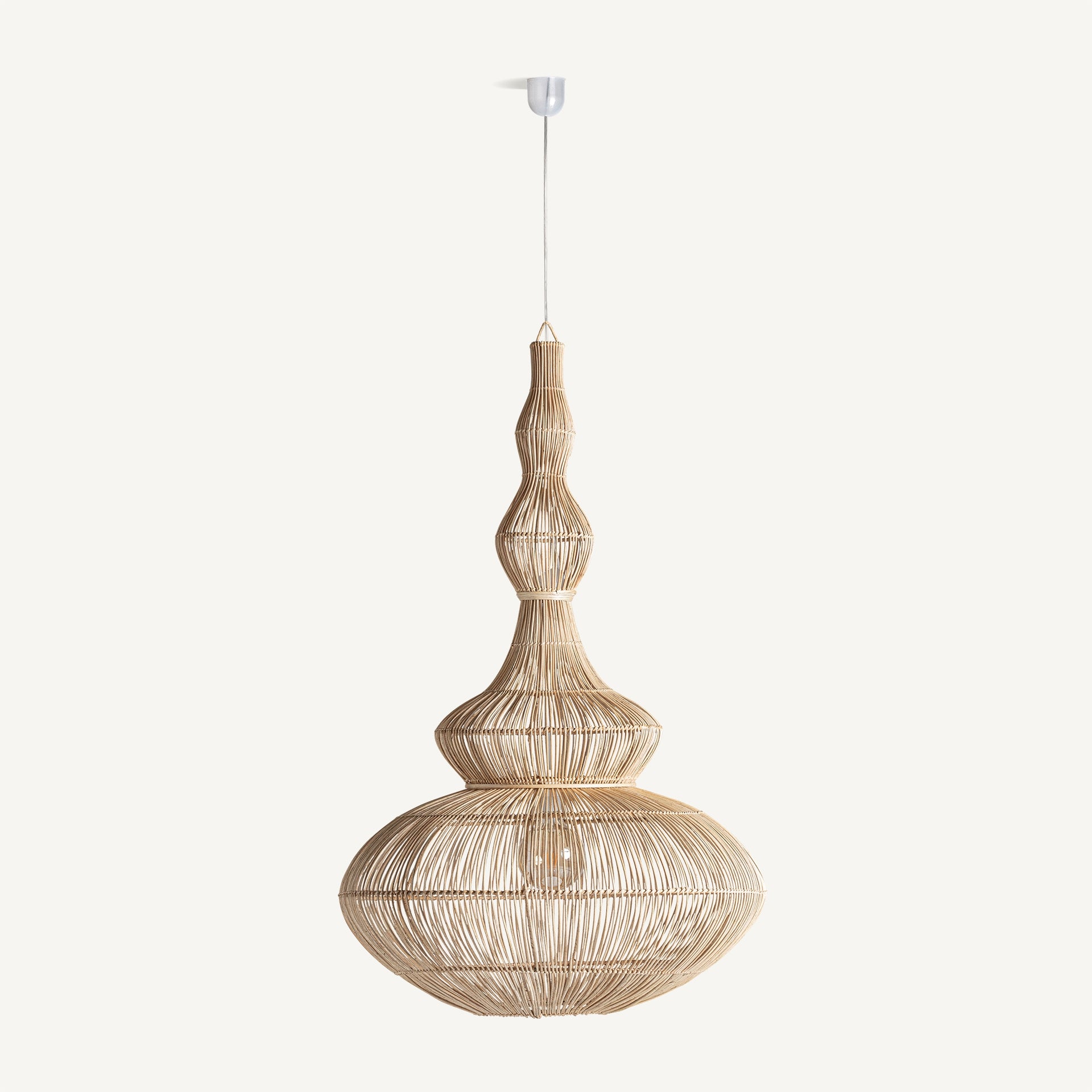 Sendi Rattan Ceiling Lamp - 93cm - Maison Rêves UK