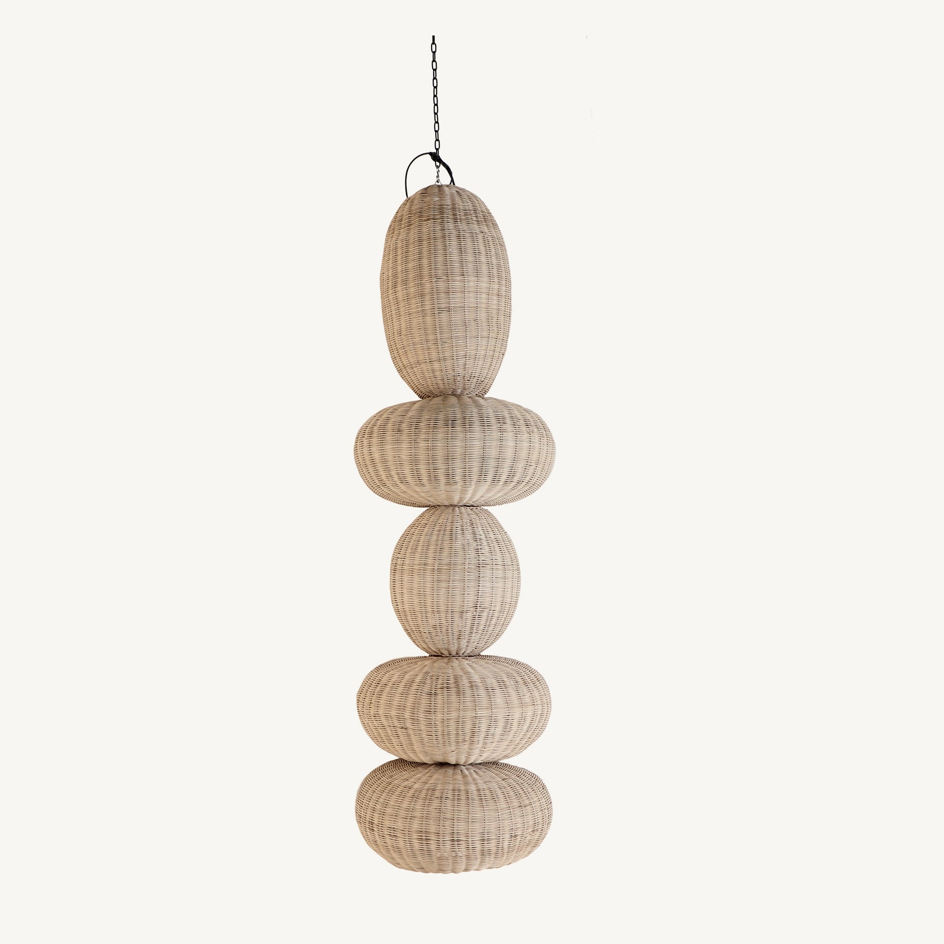 Tekax Rattan Ceiling Lamp - 67cm - Maison Rêves UK
