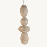 Tekax Rattan Ceiling Lamp - 67cm - Maison Rêves UK