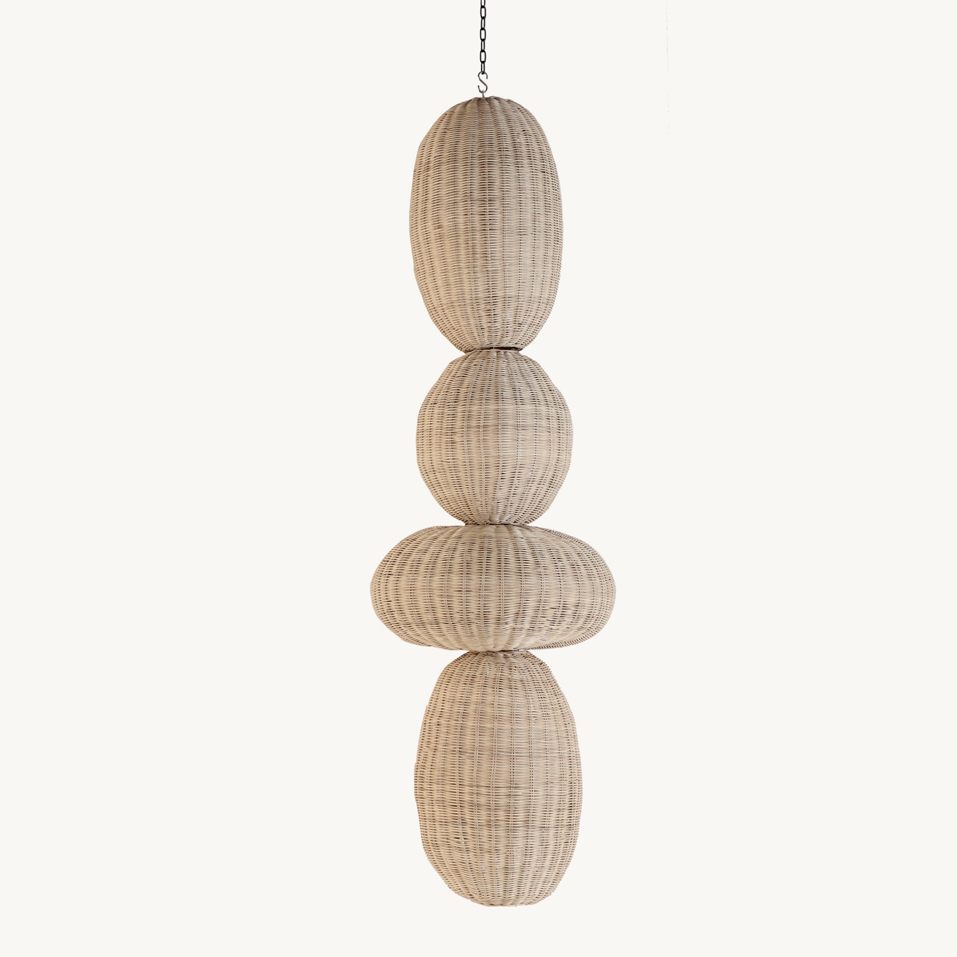 Tekax Rattan Ceiling Lamp - 67cm - Maison Rêves UK