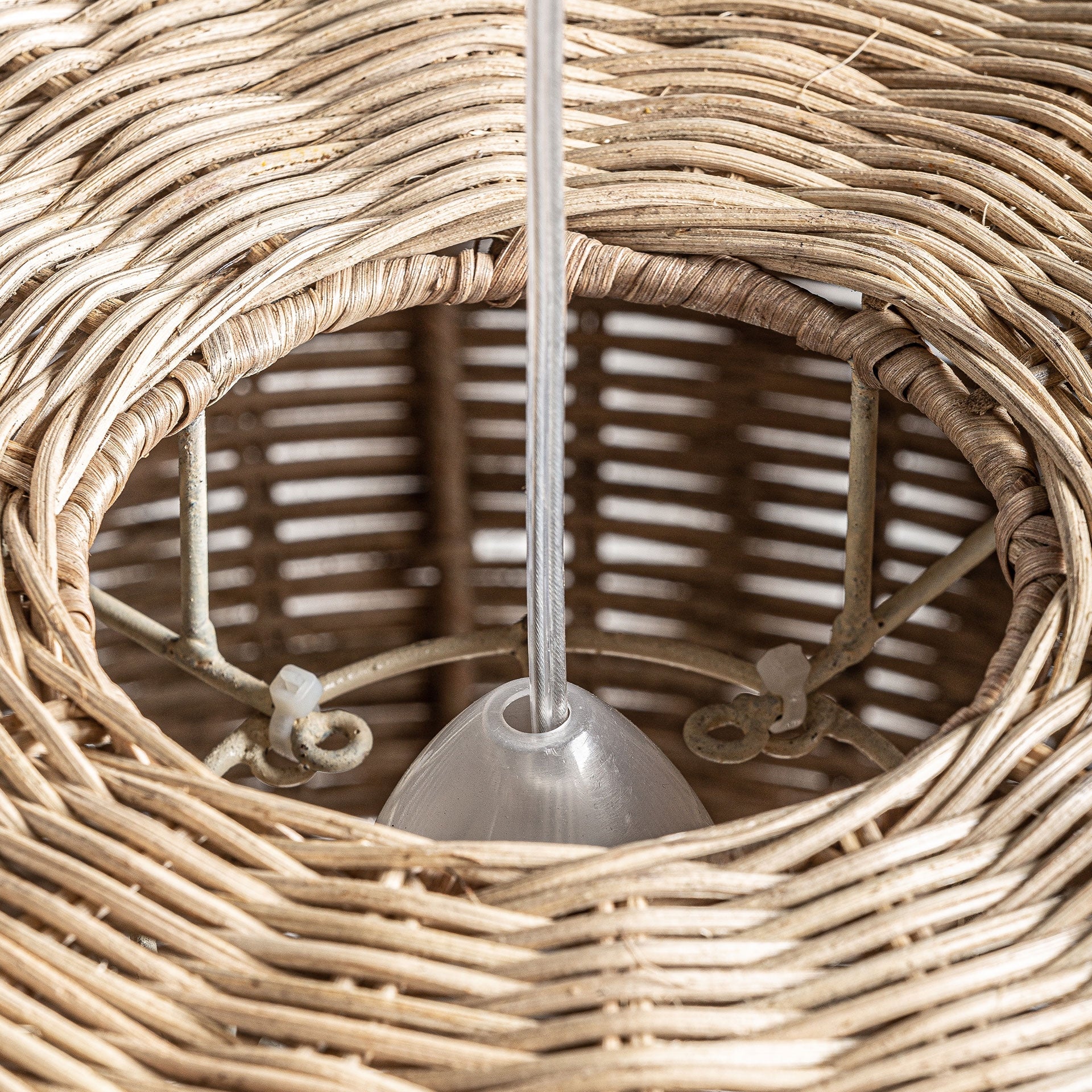 Tekax Rattan Ceiling Lamp - 47cm - Maison Rêves UK