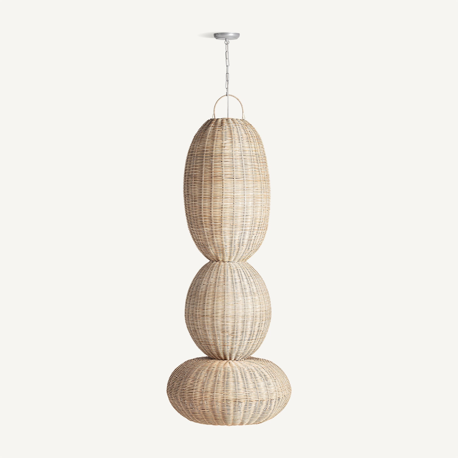 Tekax Rattan Ceiling Lamp - 47cm - Maison Rêves UK