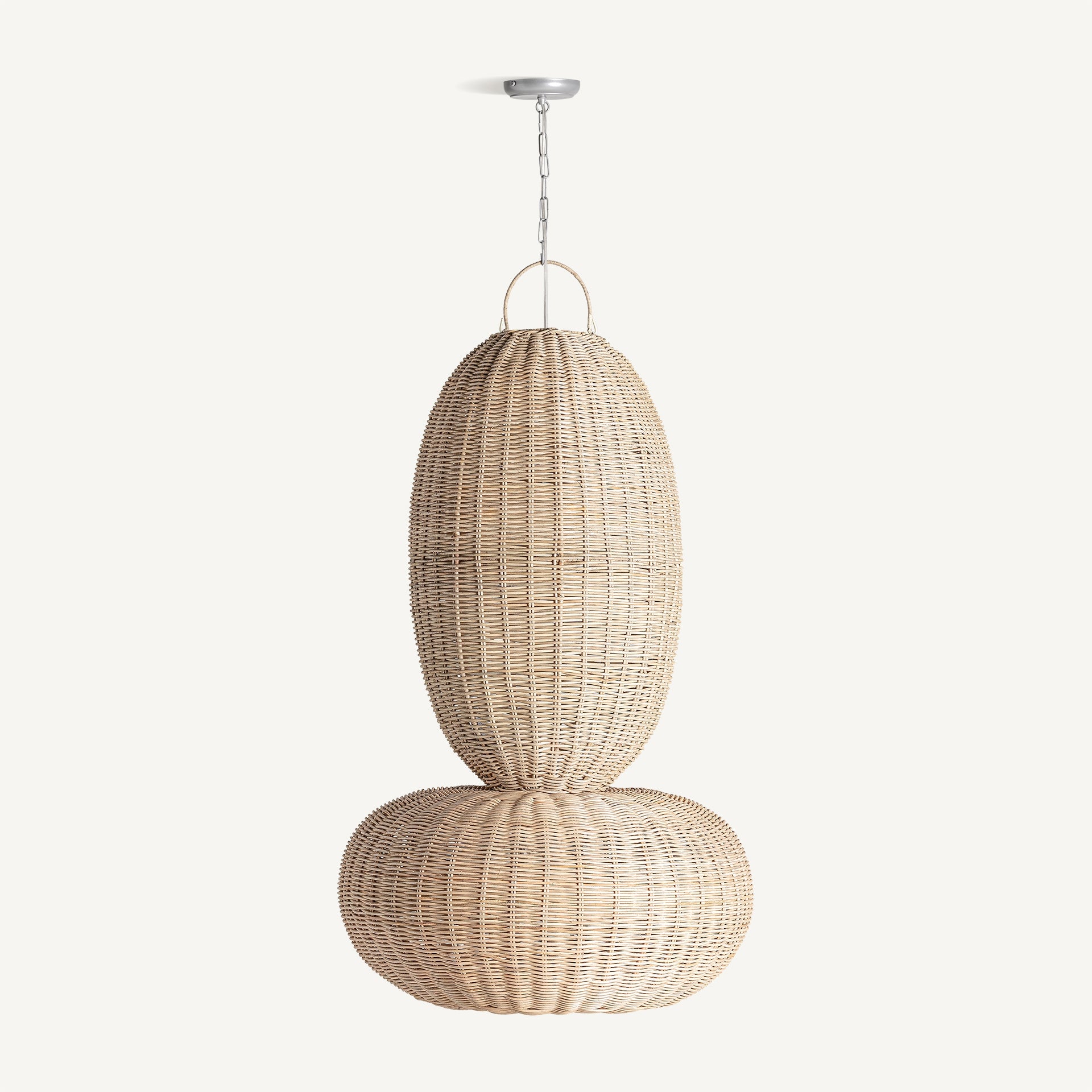 Tekax Rattan Ceiling Lamp - 47cm - Maison Rêves UK