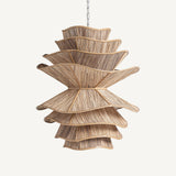 Thenny Coconut Wood Ceiling Lamp - Maison Rêves UK