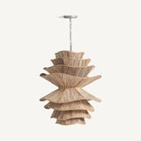 Thenny Coconut Wood Ceiling Lamp - Maison Rêves UK