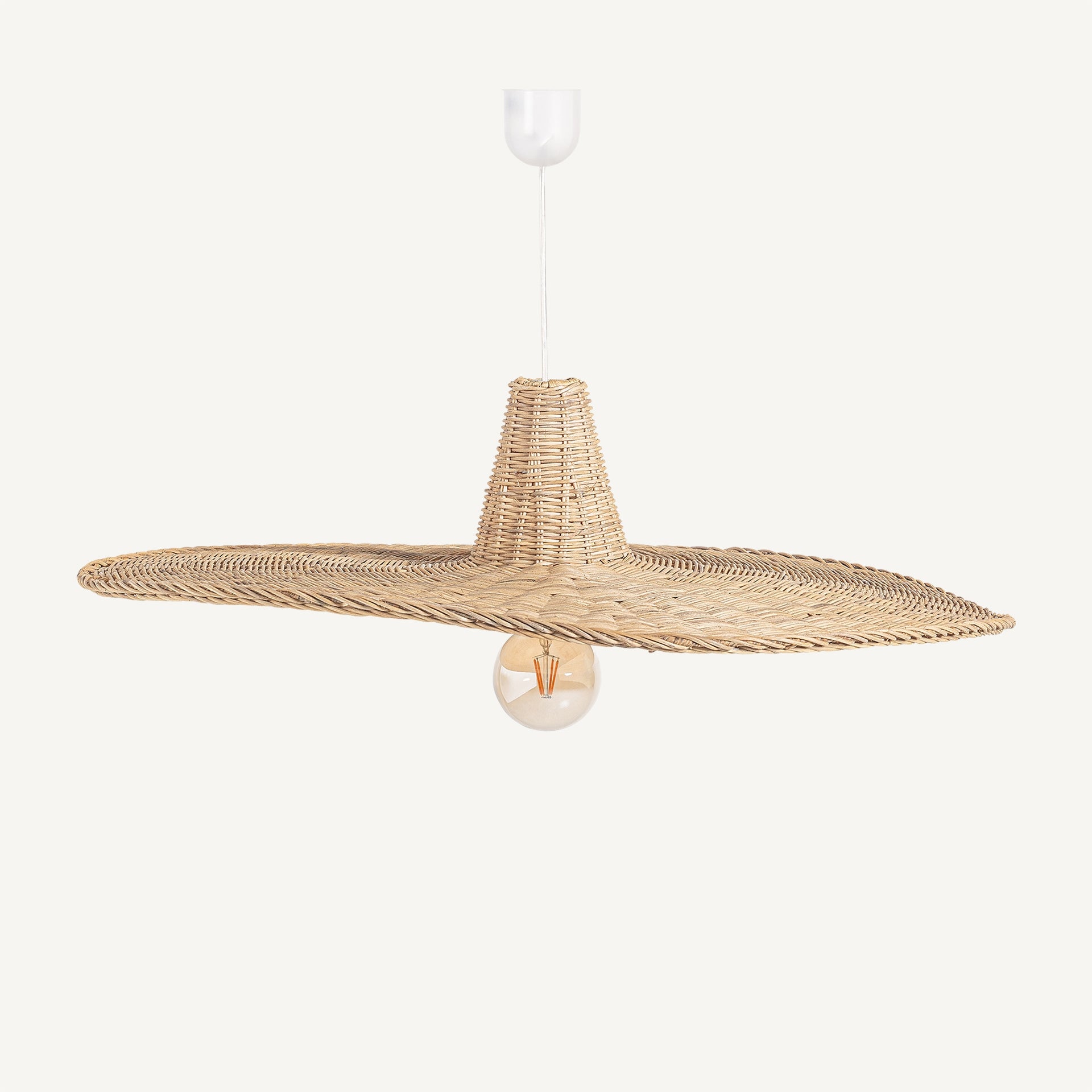 Uxmal Rattan Ceiling Lamp - Maison Rêves UK