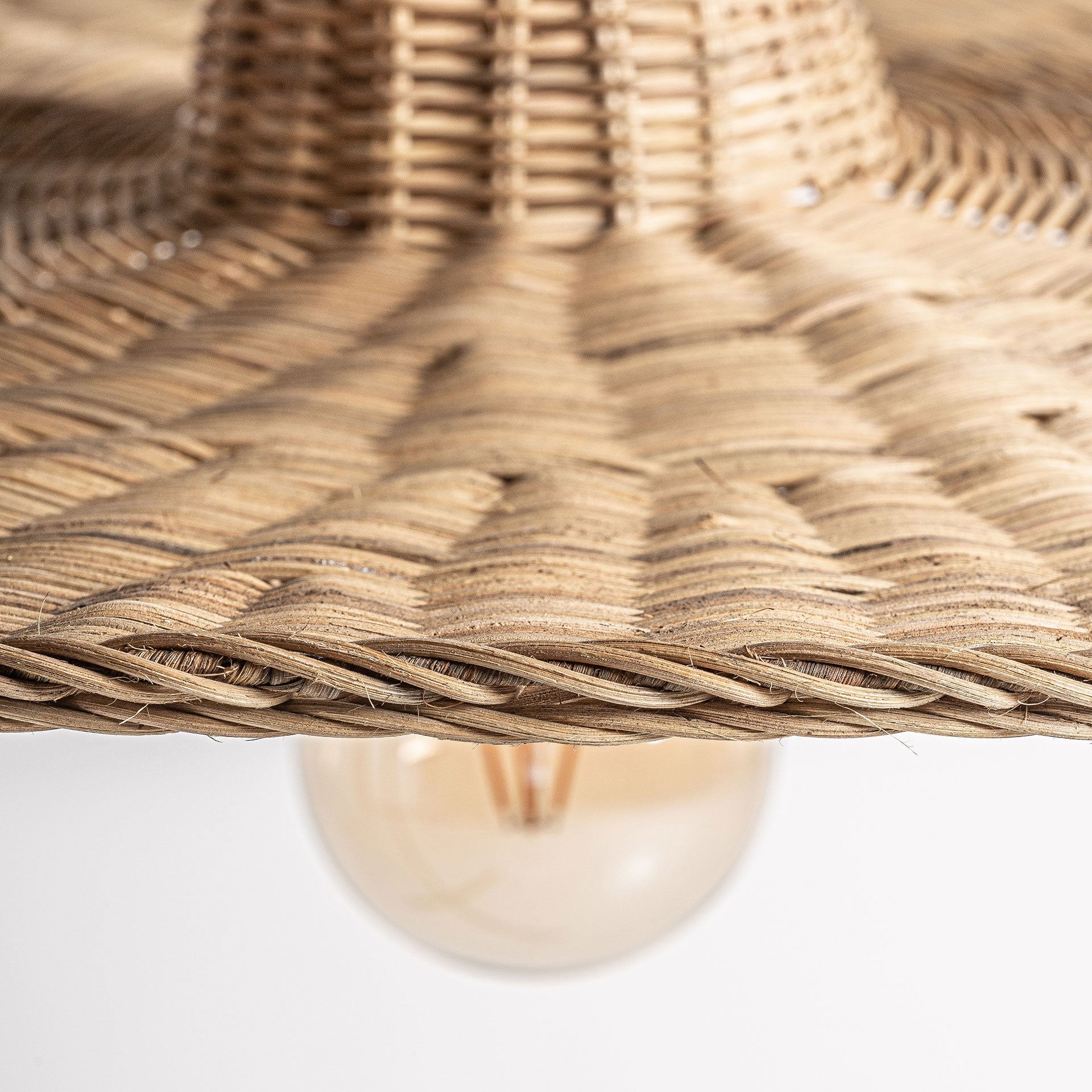 Uxmal Rattan Ceiling Lamp - Maison Rêves UK