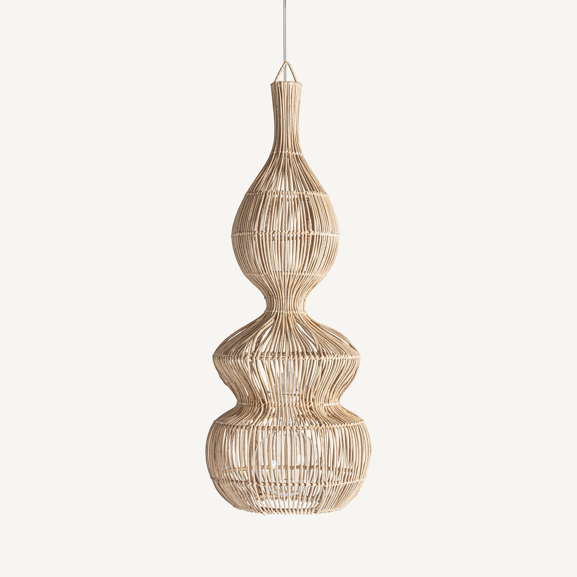 Vialotte Rattan Ceiling Lamp - 86cm - Maison Rêves UK