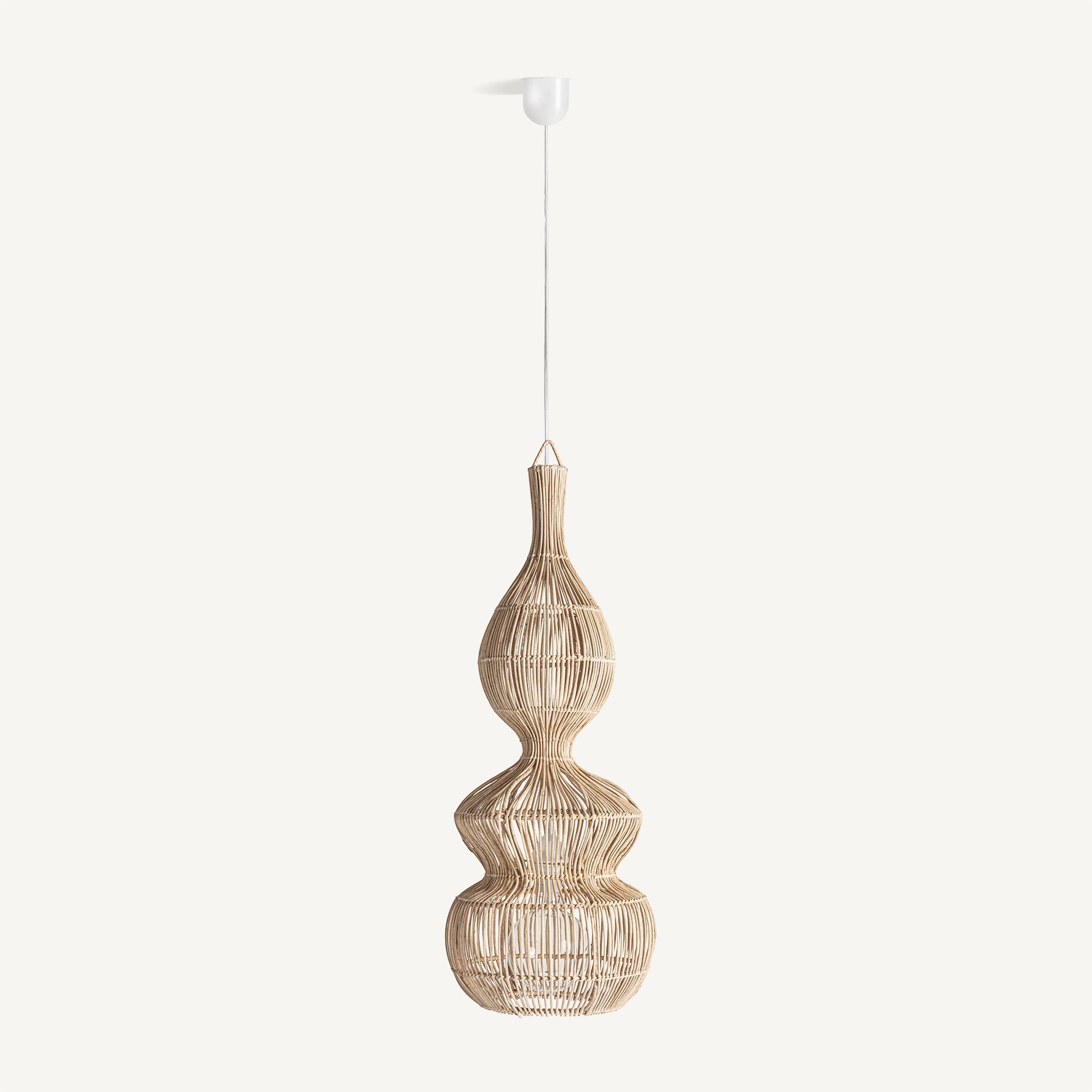 Vialotte Rattan Ceiling Lamp - 86cm - Maison Rêves UK
