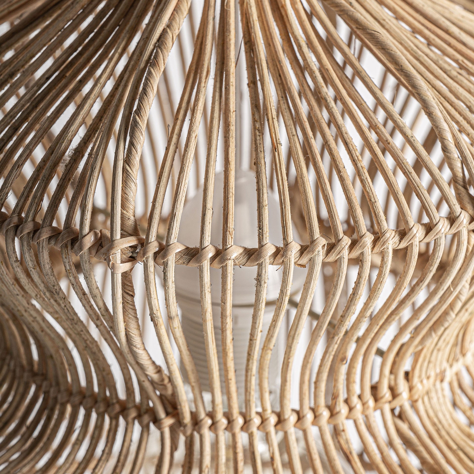Vialotte Rattan Ceiling Lamp - 86cm - Maison Rêves UK
