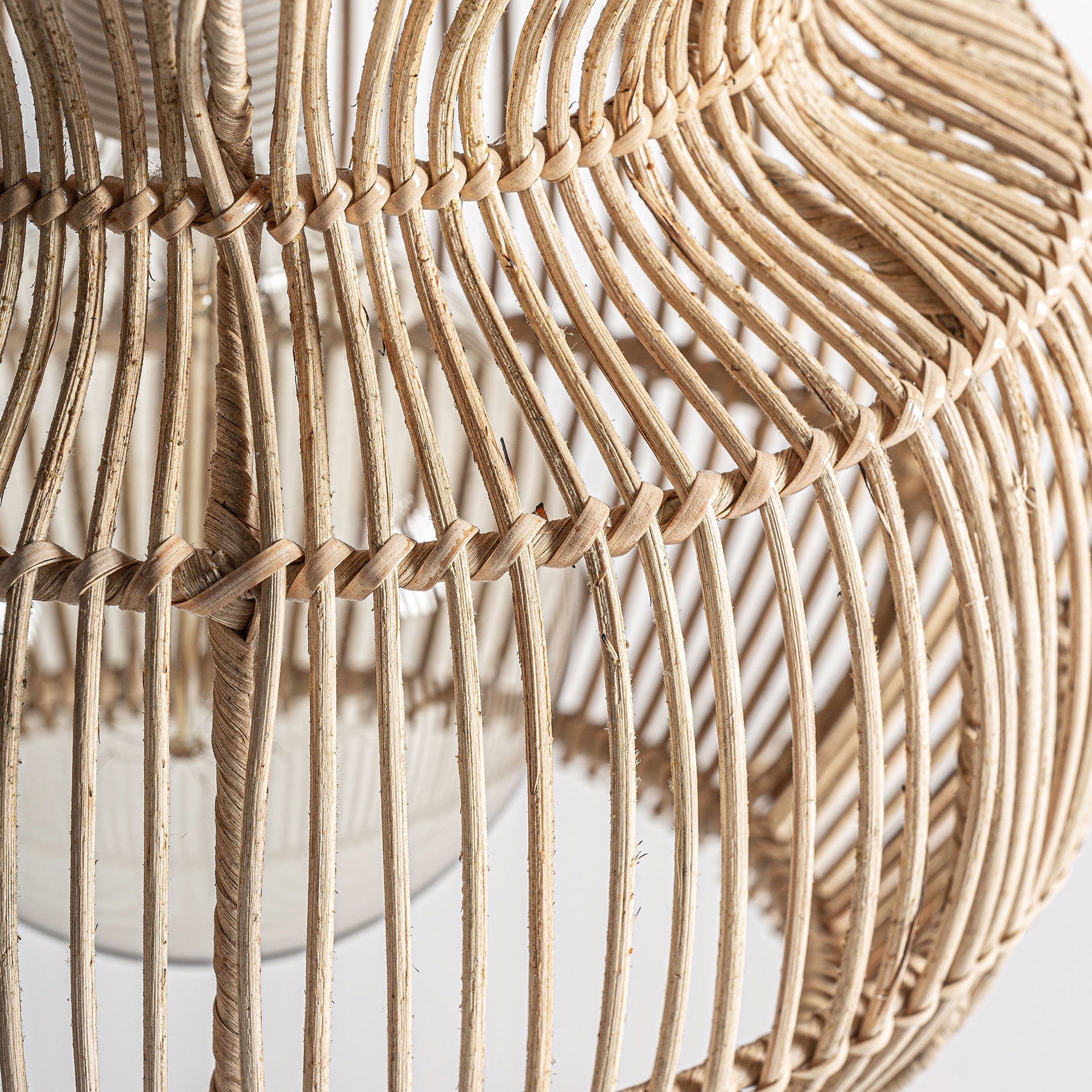 Vialotte Rattan Ceiling Lamp - 86cm - Maison Rêves UK