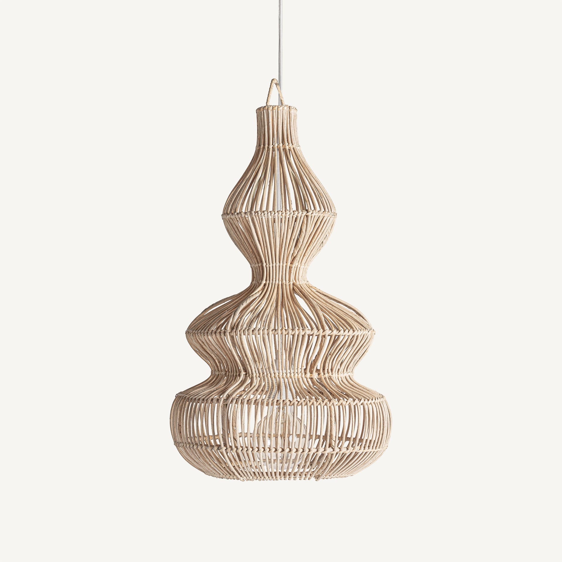 Vialotte Rattan Ceiling Lamp - 54cm - Maison Rêves UK