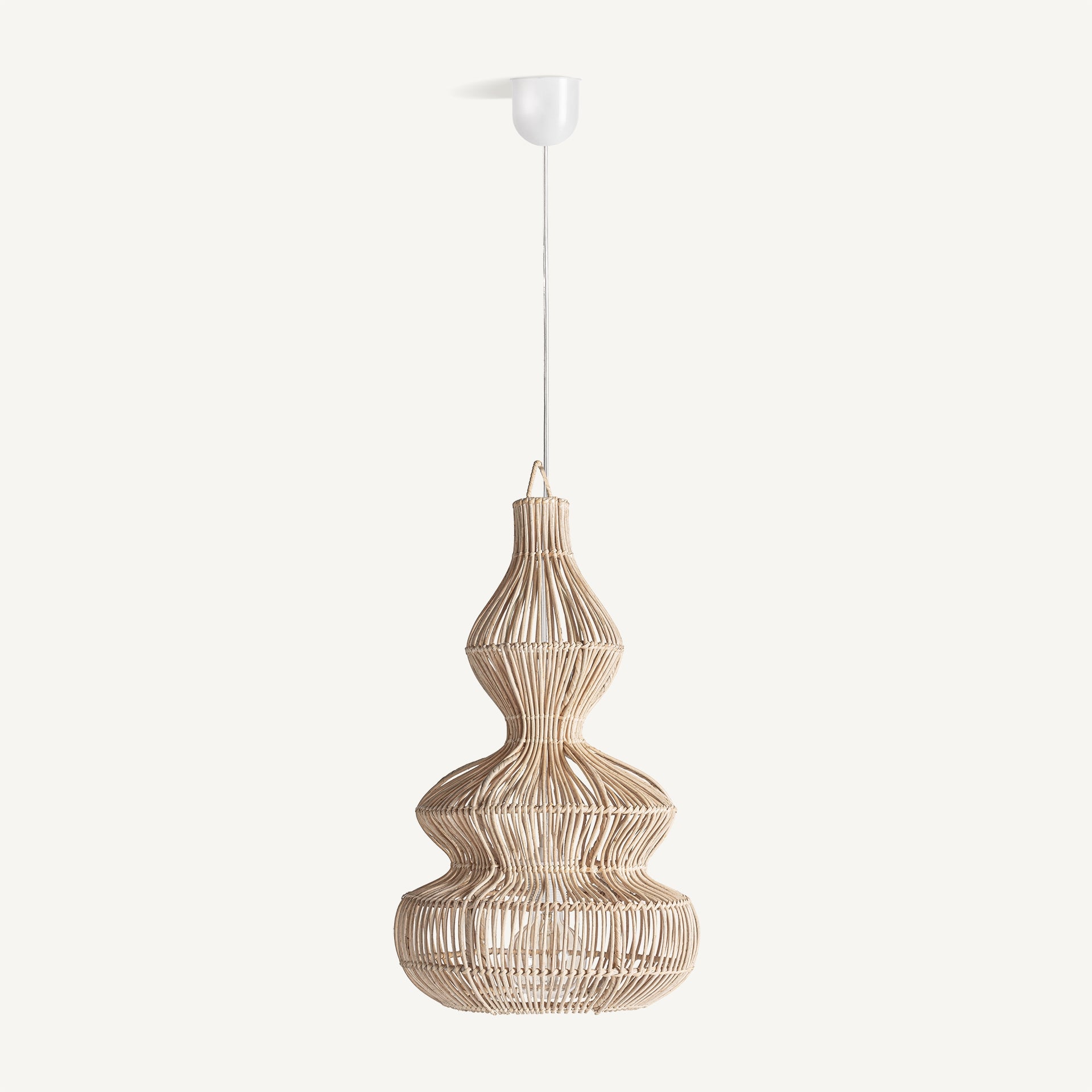 Vialotte Rattan Ceiling Lamp - 54cm - Maison Rêves UK