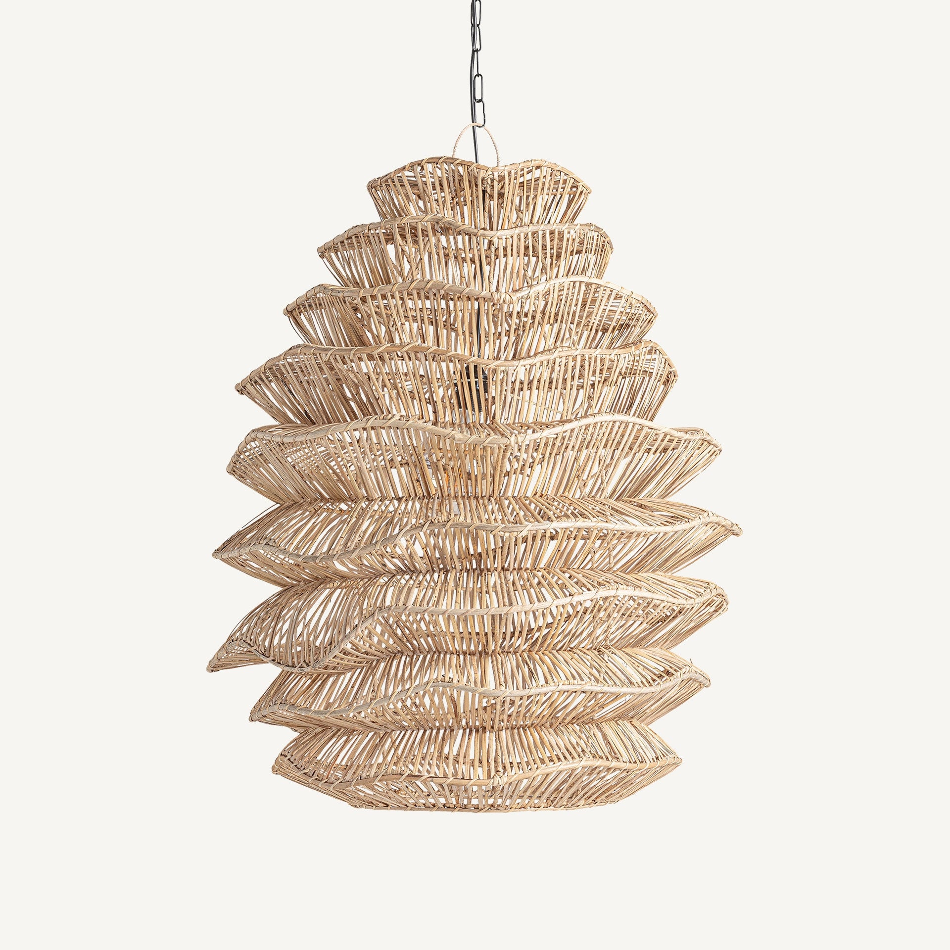 Ionde Rattan Ceiling Lamp - 88cm - Maison Rêves UK