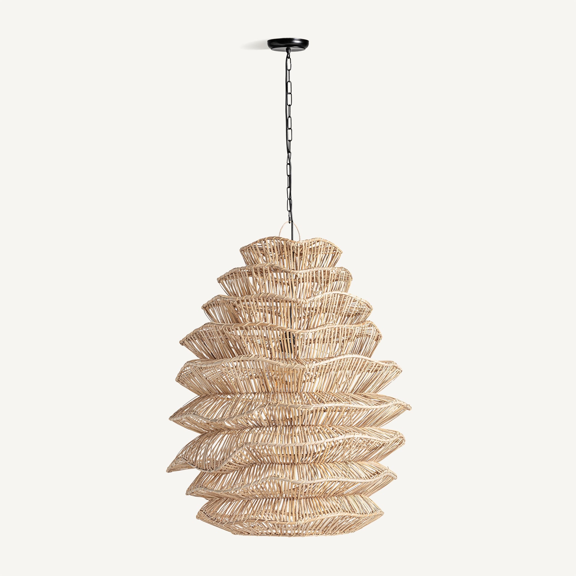 Ionde Rattan Ceiling Lamp - 88cm - Maison Rêves UK