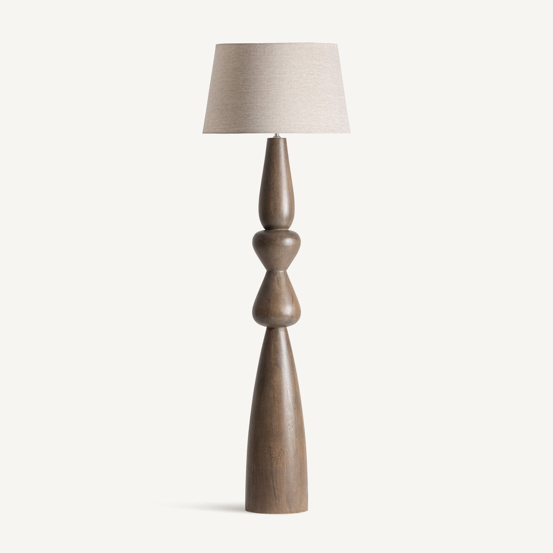 Cinzia Mango Wood Floor Lamp - 160cm - Maison Rêves UK