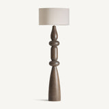 Cinzia Mango Wood Floor Lamp - 170cm - Maison Rêves UK