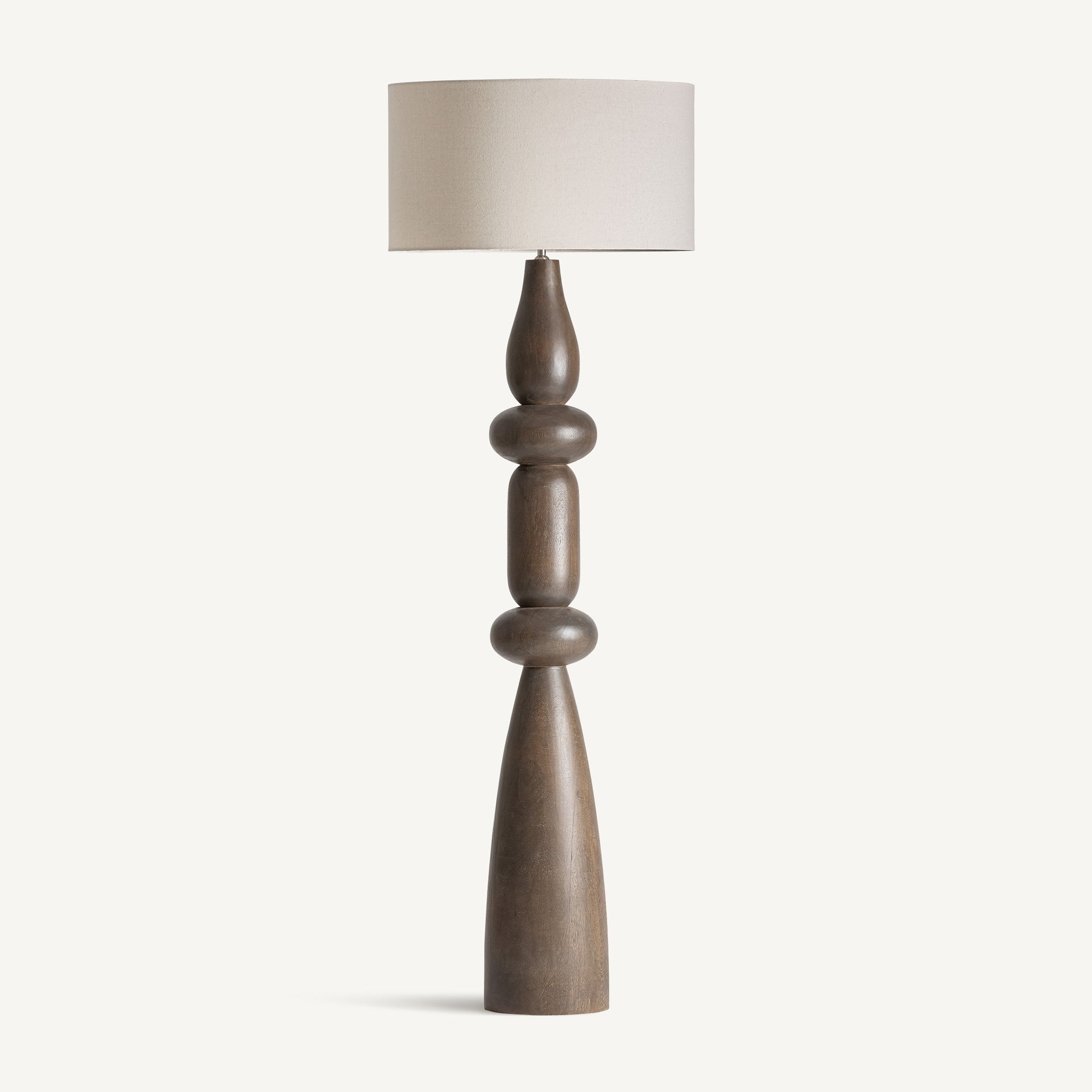 Cinzia Mango Wood Floor Lamp - 170cm - Maison Rêves UK