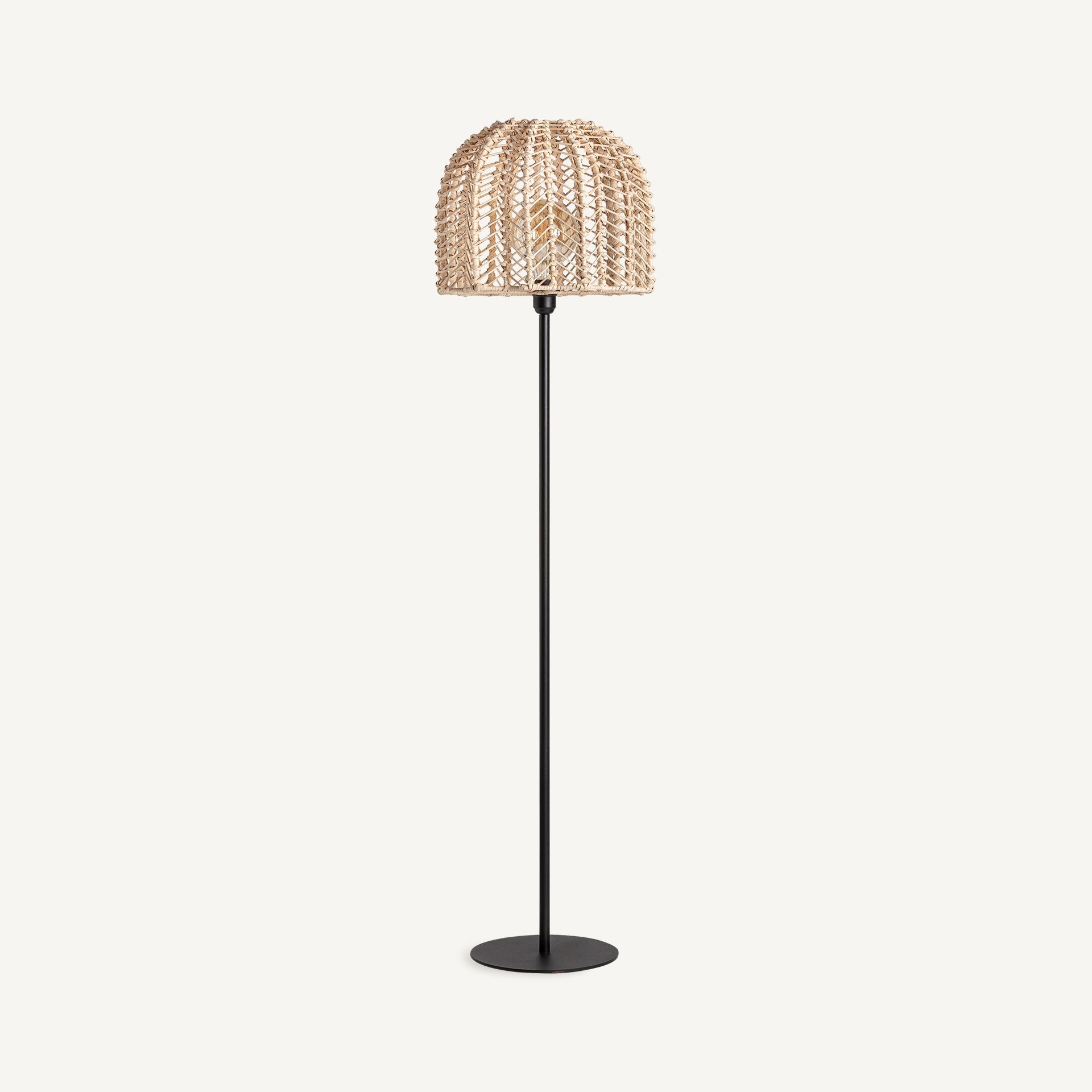 Plissé Rattan Floor Lamp - Maison Rêves UK
