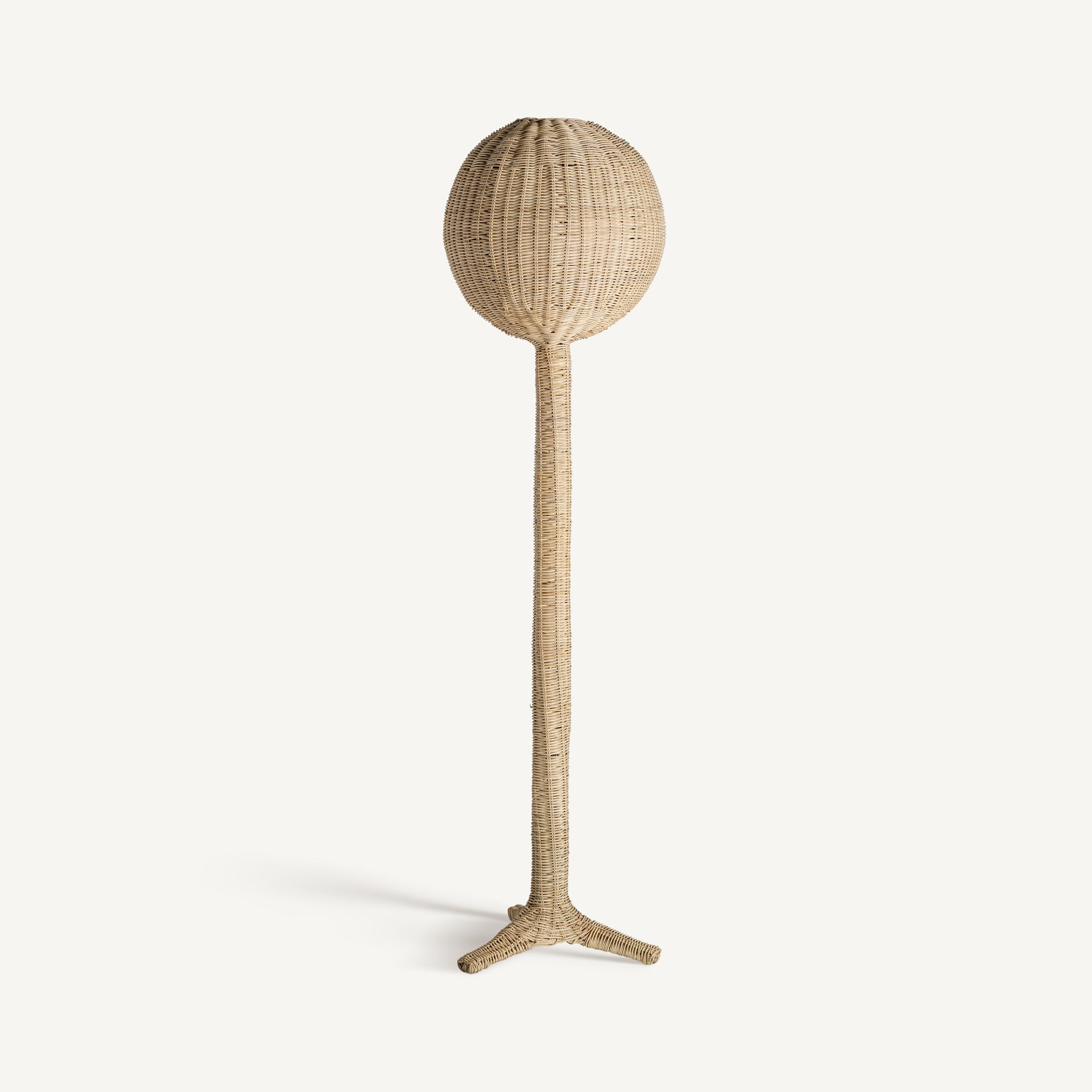 Sphere Rattan Floor Lamp - Maison Rêves UK
