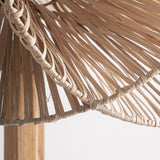 Varsha Teak Wood Floor Lamp - Maison Rêves UK