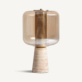 Glass Table Lamp - 52cm - Maison Rêves UK