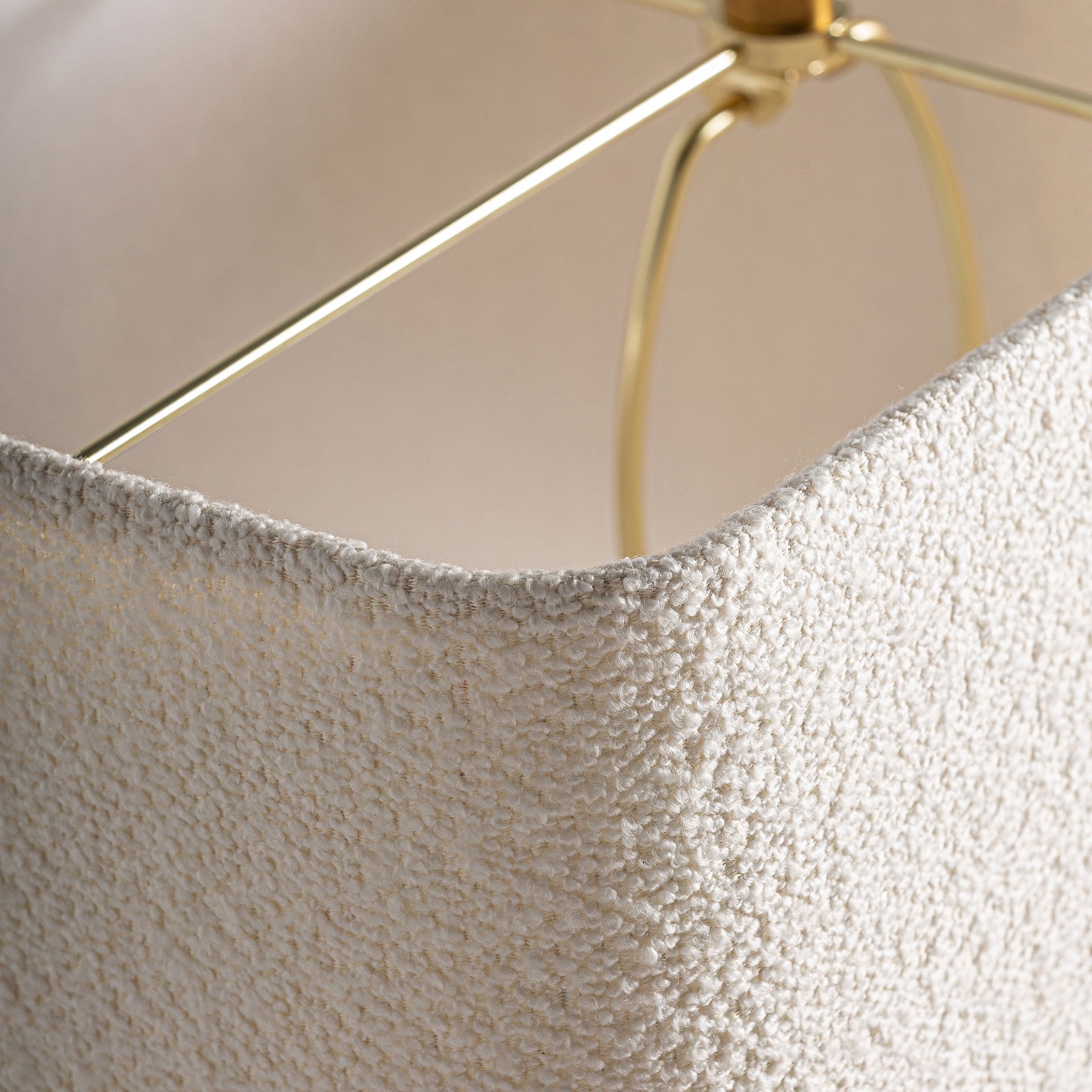 Lahen Light Brown Travertine Table Lamp - Maison Rêves UK