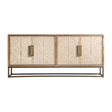 Laugna Mango Wood Sideboard Bone Inlay - Maison Rêves UK