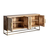 Laugna Mango Wood Sideboard Bone Inlay - Maison Rêves UK