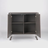 Lizzi 2 Door Chocolate Oak Cabinet by Eccotrading Design London - Maison Rêves UK