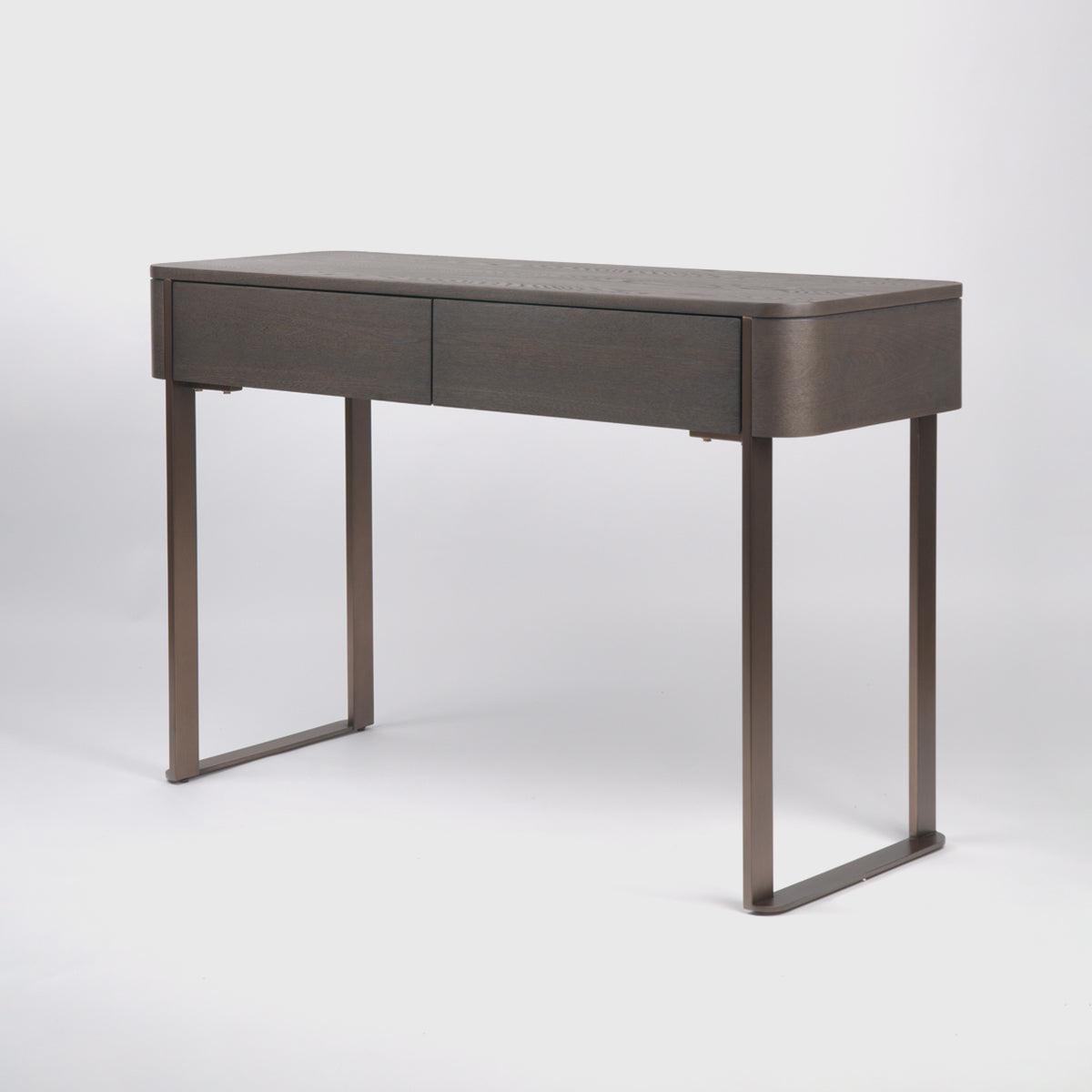 Lizzi 2 Drawer Chocolate Oak Console Table by Eccotrading Design London - Maison Rêves UK