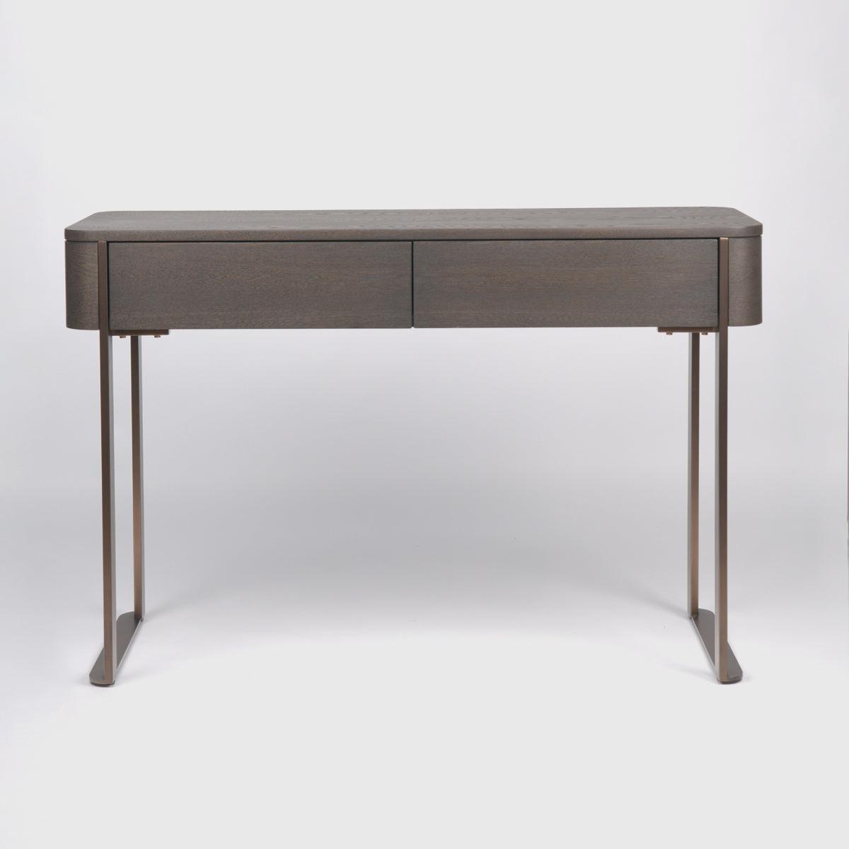 Lizzi 2 Drawer Chocolate Oak Console Table by Eccotrading Design London - Maison Rêves UK