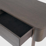 Lizzi 2 Drawer Chocolate Oak Console Table by Eccotrading Design London - Maison Rêves UK