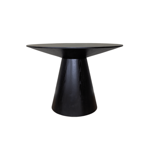Lotus Round Dining Table - Black Stained Oak by Twenty10 Designs - Maison Rêves UK