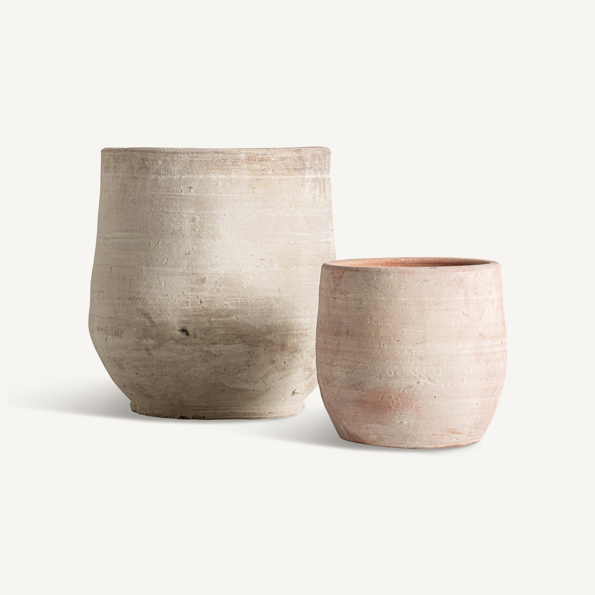 Klam Clay Plant Pot (Set of 2) - Maison Rêves UK
