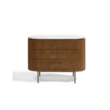 Marieta Oak Wood Chest of Drawers - Maison Rêves UK